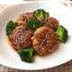 豚ひき肉と牛蒡のつくね・照り焼きソース
