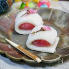 レンジで簡単♪桜あんの羽二重餅【ひな祭り】