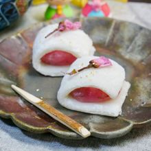 レンジで簡単♪桜あんの羽二重餅【ひな祭り】