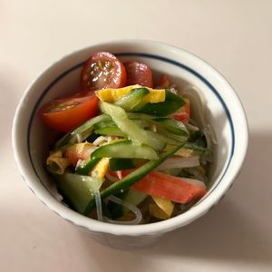 971875の作ってみた!投稿(具だくさんごちそう中華風春雨サラダ【作り置き】)