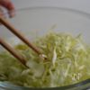“春キャベツと豚肉の春巻き”の下準備