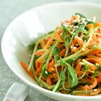 【レンジで簡単】豆苗とにんじんのナムル