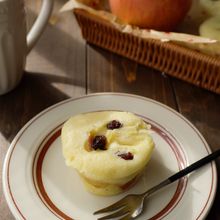 平日の朝ごはんに！レンジで3分【りんご蒸しパン】