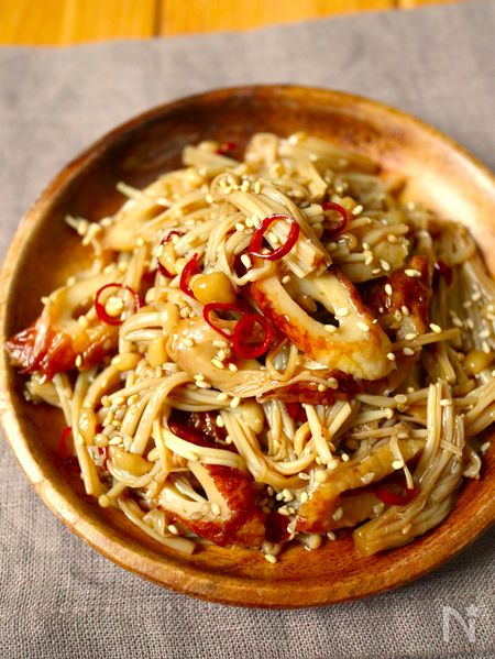 レンジで5分！【えのきとちくわの旨煮】簡単副菜♩