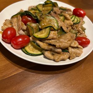 もんもんきーの作ってみた!投稿(これぞご飯泥棒「豚とズッキーニの中華炒め」)