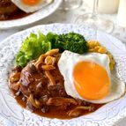 簡単！ジューシー ！煮込みハンバーグ