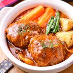 【こだわり煮込みハンバーグ】愛されおかず♡彼に作ってあげたい