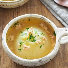 【新玉ねぎのスープ】短時間でとろとろ♪
