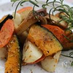秋に美味しい、焼き野菜、ハーブの香りで！