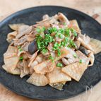 ぱぱっとボリュームおかず！豚肉と大根としめじのポン酢炒め