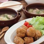 2品同時調理！ふわふわ照り焼き肉団子とキャベツのスープ