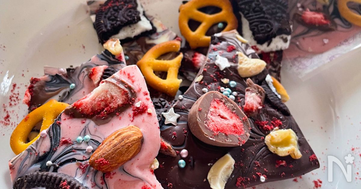 レンジでとかすだけ♪簡単 // ごま割れチョコ | レシピサイトNadia