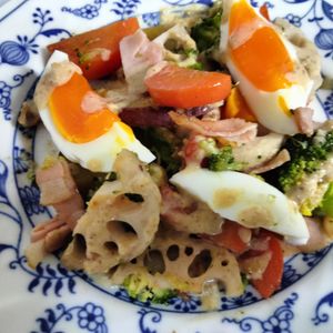和音の作ってみた!投稿(【温野菜ごまドレサラダ】寒い季節も栄養たっぷり)