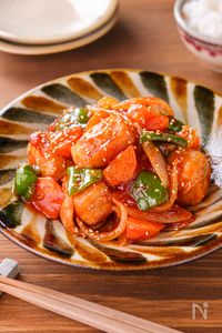 【肉巻き厚揚げと野菜の酢豚】厚揚げでかさまし♪ご飯が進む♡