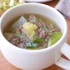 〈春キャベツとひき肉のスープ〉10分以内で作る！簡単スープ！
