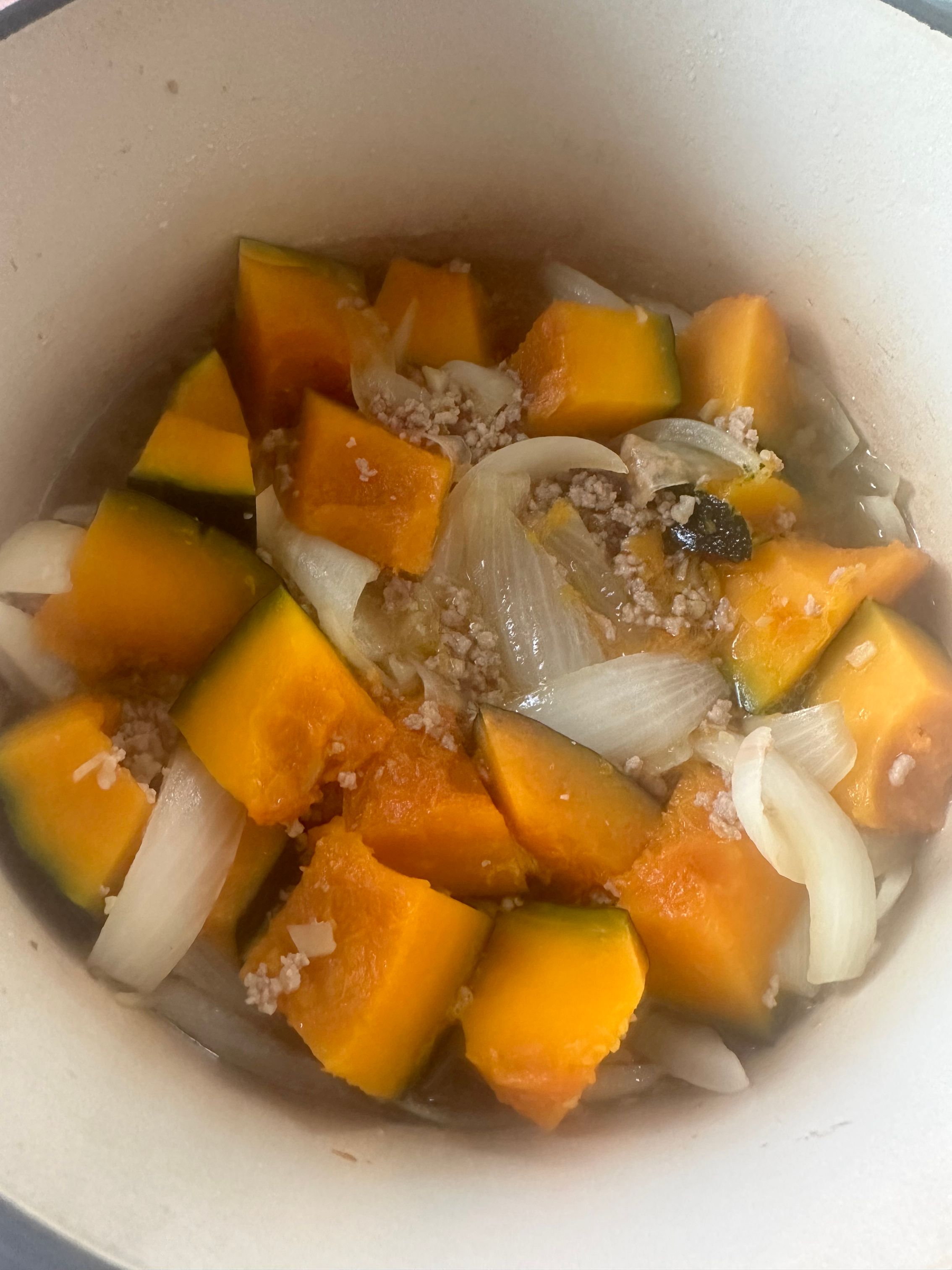 新玉ねぎとかぼちゃのそぼろ餡＼ほっこり♪／ | レシピサイトNadia