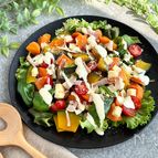 レンジで簡単♪〖温野菜シーザーサラダ〗ヘルシー＆食べ応えも◎