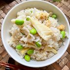 お弁当にもピッタリ《枝豆入り♡たけのこごはん》