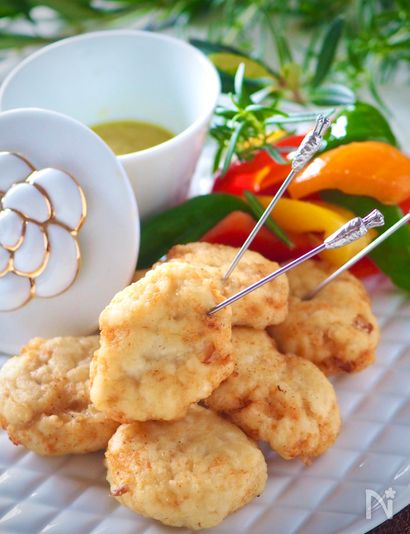 豆腐とひき肉同量＊ヘルシー豆腐のチキンナゲット【作り置き】