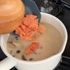 【めんたい豆乳スープ】ピリッとした辛さがクセになる！の工程3