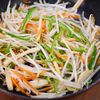 行列の定食屋さんの🍚とろとろもやし野菜炒め酢豚🤩の工程3