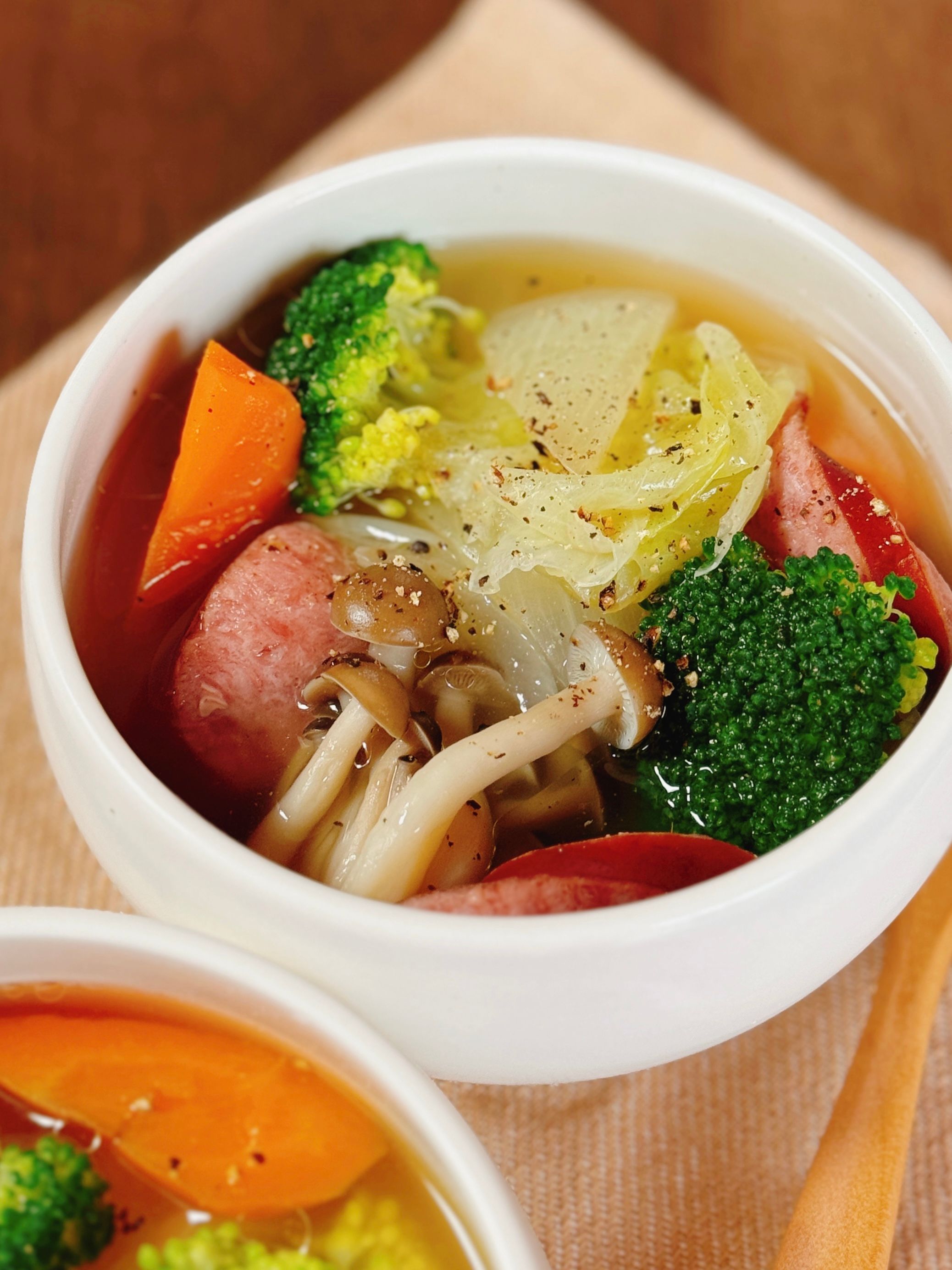 具沢山！野菜とソーセージのスープ煮】染み染み、ほっこり♪ | レシピ