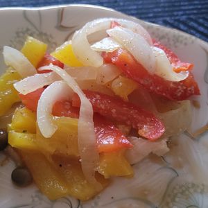 miyucyannの作ってみた!投稿(お弁当に！種ごとパプリカの白だしきんぴら)