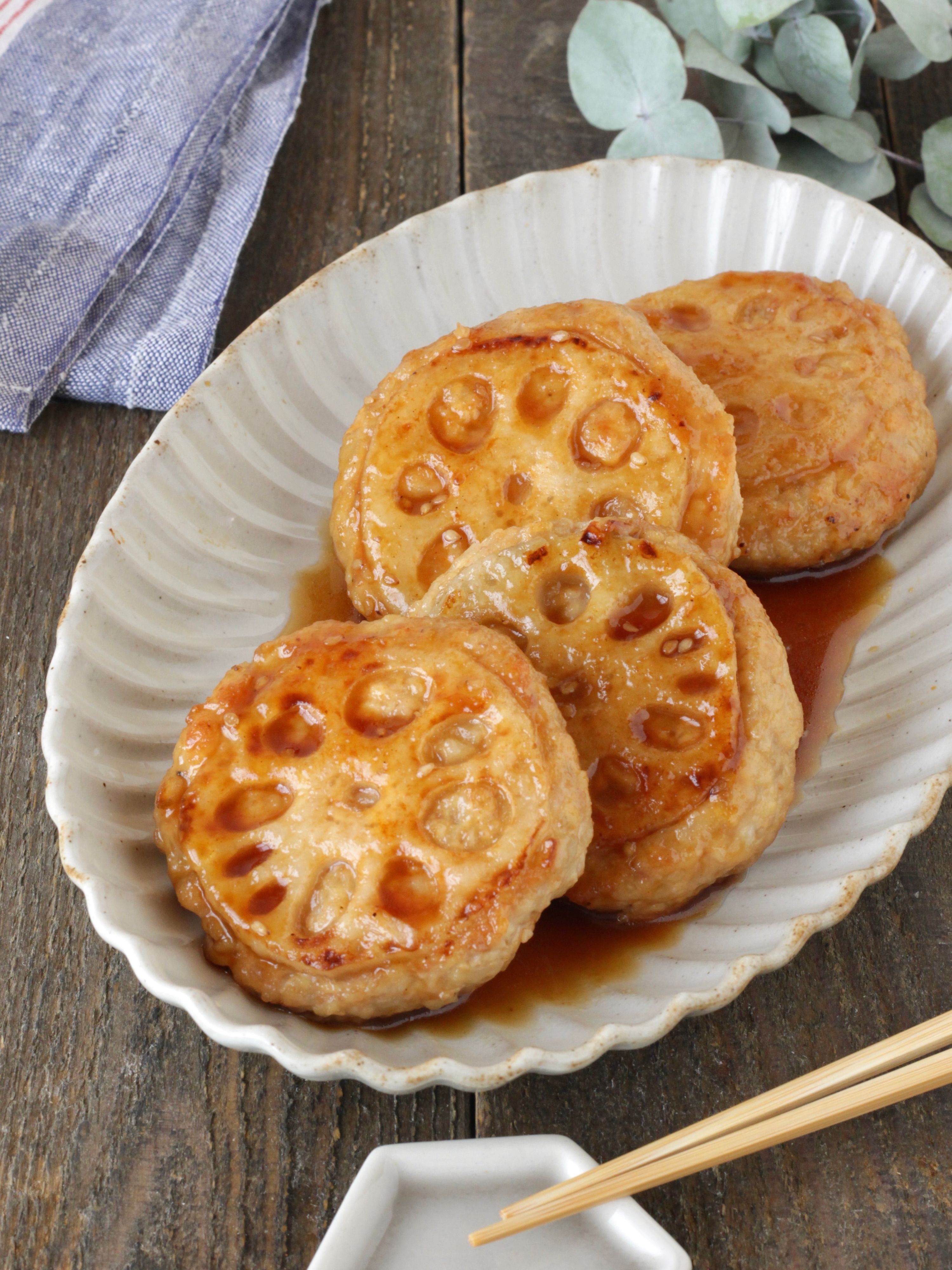 れんこんつくねの照り焼き】 | レシピサイトNadia