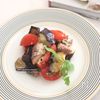 茄子とトマトのオイルサーディン和え