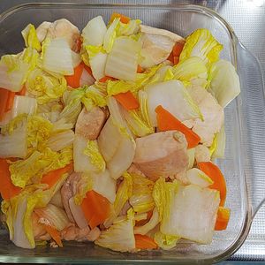 9Sの作ってみた!投稿(【鶏肉と白菜のヘルシー炒め】優しい和風味が美味しい😋)