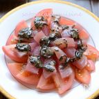 【マグロとトマトの塩昆布マリネ】濃厚なとろ～りタレが絶品☆