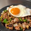 余り野菜でお助けレシピ!【ナスとピーマンのそぼろ飯】の工程8
