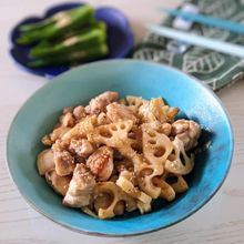 【鶏もも肉とレンコンの旨々塩こうじ炒め】追い塩こうじで!