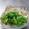 レンジで簡単！魚ニソとアスパラもやしのピリ辛煮びたしの工程2