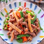 ［彩り青椒肉絲］3Step！漬け込んで焼くだけ！下味冷凍可能