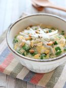 体が温まる★にら玉・鶏雑炊