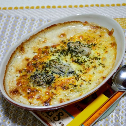 牡蠣と玉ねぎたっぷりグラタン