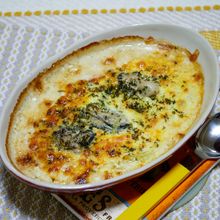 牡蠣と玉ねぎたっぷりグラタン