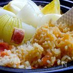 【まるごと新玉ねぎの炊き込みごはん】
