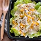 大満足な一皿【ふんわりささ身のシーザーサラダ】