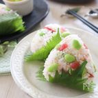 枝豆を楽しむ♪夏の和ランチ③枝豆と梅のおにぎり