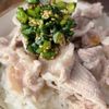 【しっとりにら豚しゃぶ丼】やわらか豚肉でご飯が進む!の工程3
