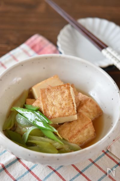 厚揚げ豆腐と長ネギの煮物 作り置き By 鈴木美鈴 レシピサイト Nadia ナディア プロの料理家のおいしいレシピ