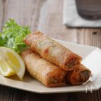 ズッキーニとえびのカレーマヨ春巻き