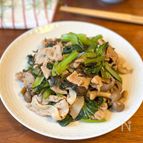 ご飯がすすむ「豚と小松菜の塩こんぶ炒め」