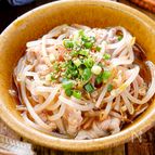 【豚バラもやしのにんにくポン酢】レンジで完成♡簡単２ステップ