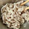 【むね肉ときゅうり、枝豆の中華風白和え】うどんスープで簡単！の工程2