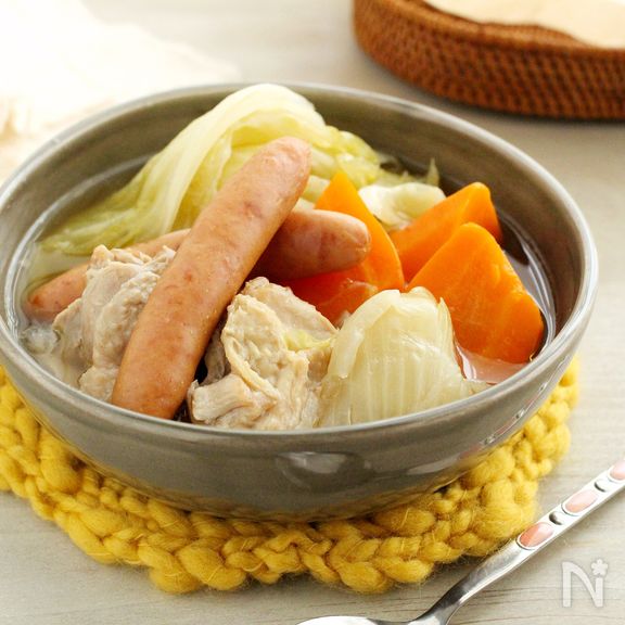 鶏肉とトロトロ野菜の和風ポトフ