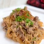 牛肉と春雨のピリ辛炒め【作りおき】