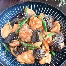 【ごはんが進む！】鶏肉となすの味噌マヨ照り焼き